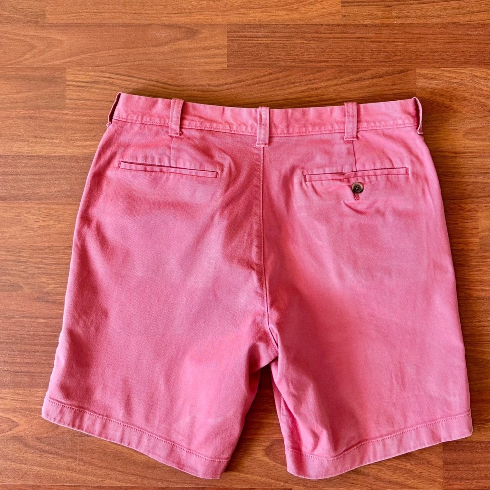 J.Crew Mercantile Flex Mens Chino Shorts Coral Size 33 Stretch Cotton #preppy - Picture 2 of 4